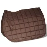 Set echitație cu șa 40,6 cm din piele naturală Maro
