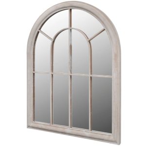 Oglindă de grădină arcadă rustică 69×89 cm interior & exterior