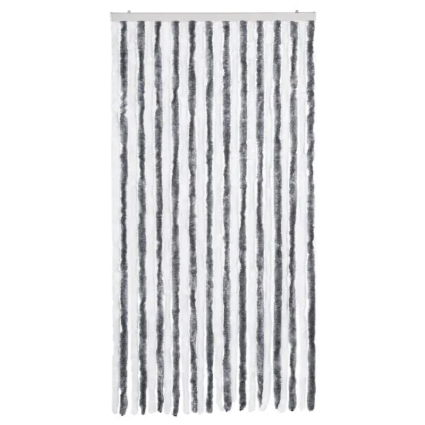 Perdea pentru insecte, gri și alb, 100×220 cm, Chenille
