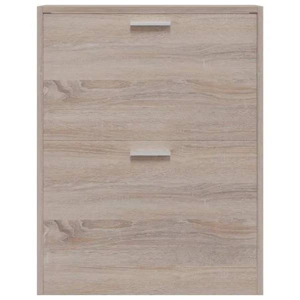 Pantofar cu 2 compartimente, lemn, aspect de stejar