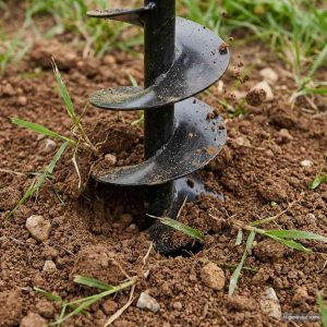 Burghiu de sol cu mâner 120 mm cu tub prelungitor 13 m, oțel