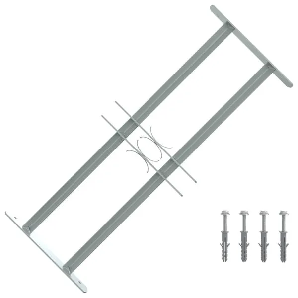 Grilaj de siguranță pentru ferestre cu 2 bare transversale 500-650 mm