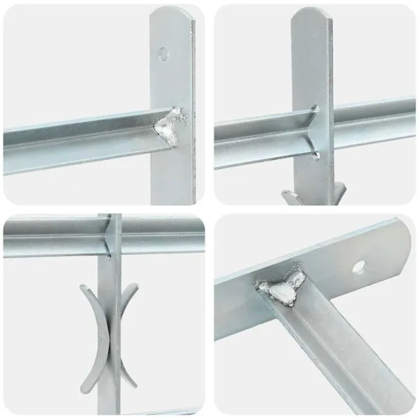 Grilaj de siguranță pentru ferestre cu 3 bare transversale 500-650 mm