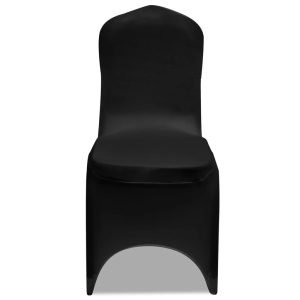 Husă de scaun elastică, 50 buc., negru