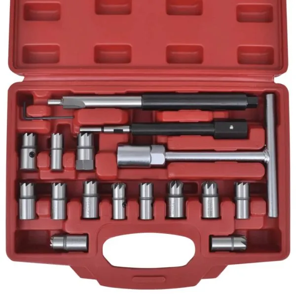 Set tăiere suport injector diesel, 17 buc