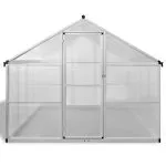 Seră din aluminiu ranforsat cu cadru la bază, 9,025 m²