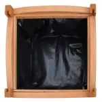 Strat înălțat din lemn, set de 2, 30 x 30 x 30 cm