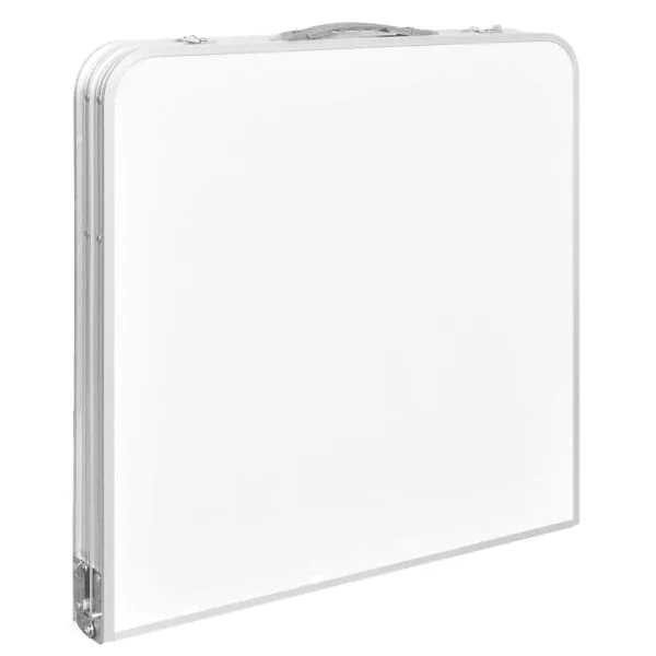 Masă camping pliabilă reglabilă în înălțime, 120×60 cm aluminiu