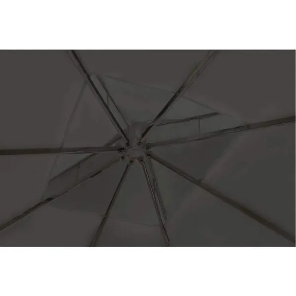 Pavilion cu acoperiș, gri închis, 3 x 4 m
