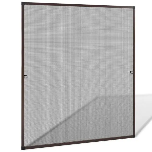 Plasă de insecte pentru fereastra, maro, 130 x 150 cm