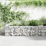 Jardinieră gabion, 180 x 90 x 50 cm, oțel galvanizat