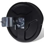 Oglindă de trafic convexă, negru, 30 cm, plastic PC de exterior