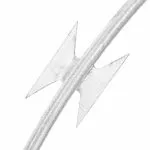 Sârmă ghimpată BTO-22 Concertina, oțel galvanizat, 150 m