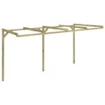 Pergolă de perete, 2 x 4 x 2,2 m, lemn