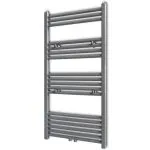 Radiator port-prosop încălzire centrală baie, drept, gri, 600×1160 mm