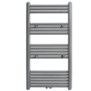 Radiator port-prosop încălzire centrală baie, drept, gri, 600×1160 mm