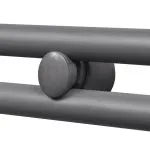 Radiator port-prosop încălzire centrală baie, drept, gri, 600×1160 mm