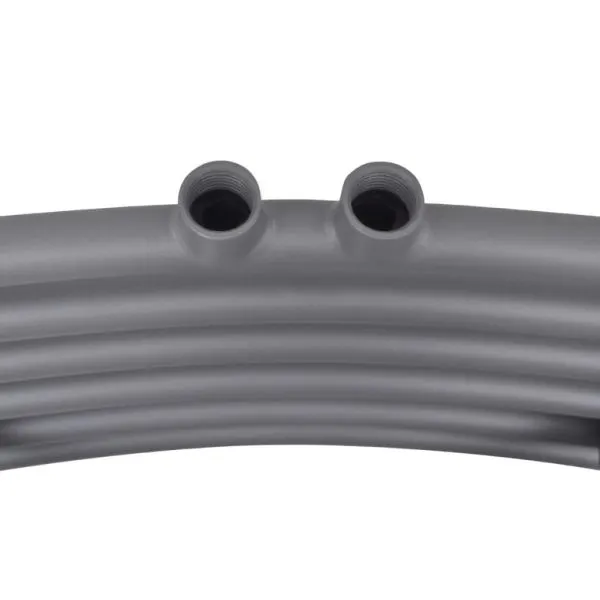 Radiator port-prosop încălzire centrală, curbat, 500 x 1160 mm, gri