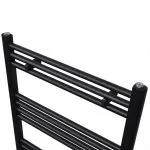 Radiator port-prosop încălzire centrală baie drept, negru, 600×1160 mm
