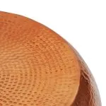 Măsuță de cafea, aluminiu bătut la ciocan, culoare cupru/alamă
