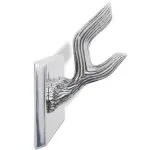 Cuier din aluminiu pentru haine, pălării, cravate, argintiu