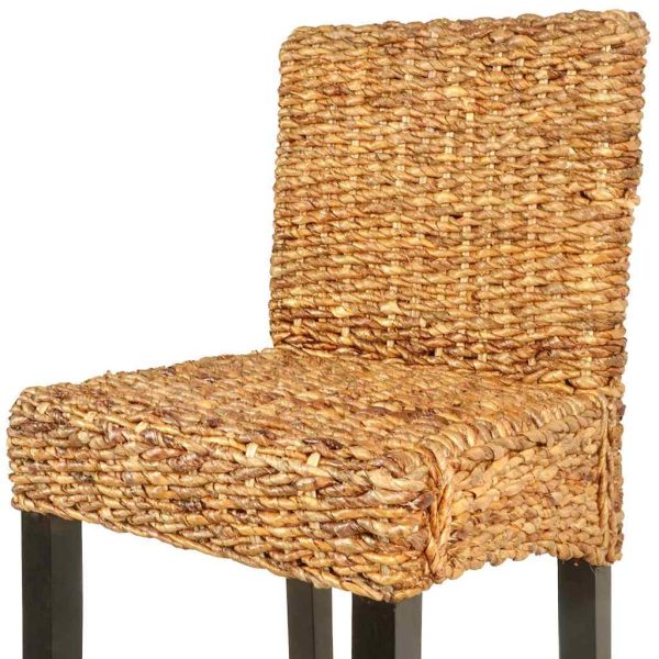 Scaune de bar, 2 buc., abaca