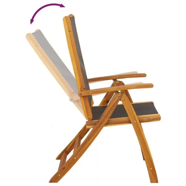 Set mobilier de exterior, 7 piese, lemn masiv de acacia