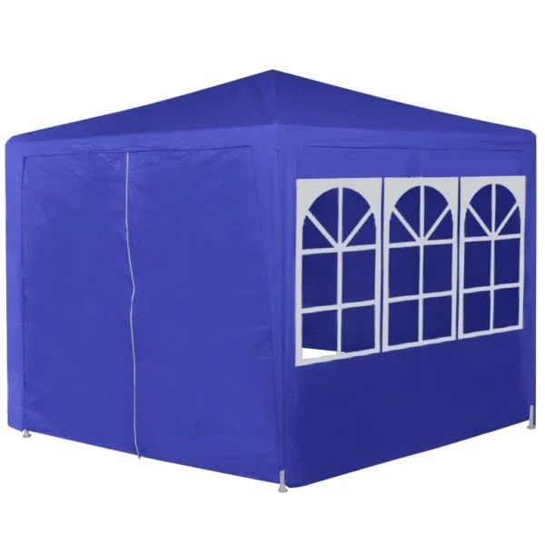 42347 Marquee with 6 Side Walls Blue 2×2 m