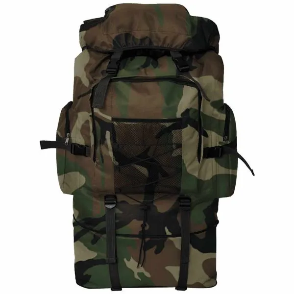 Rucsac în stil militar, XXL, 100 L, camuflaj