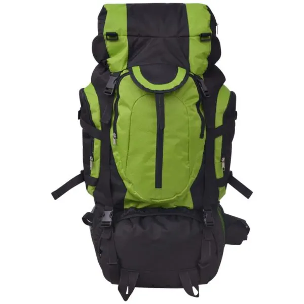 Rucsac pentru drumeții XXL, 75 L, negru și verde
