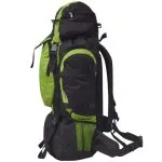 Rucsac pentru drumeții XXL, 75 L, negru și verde