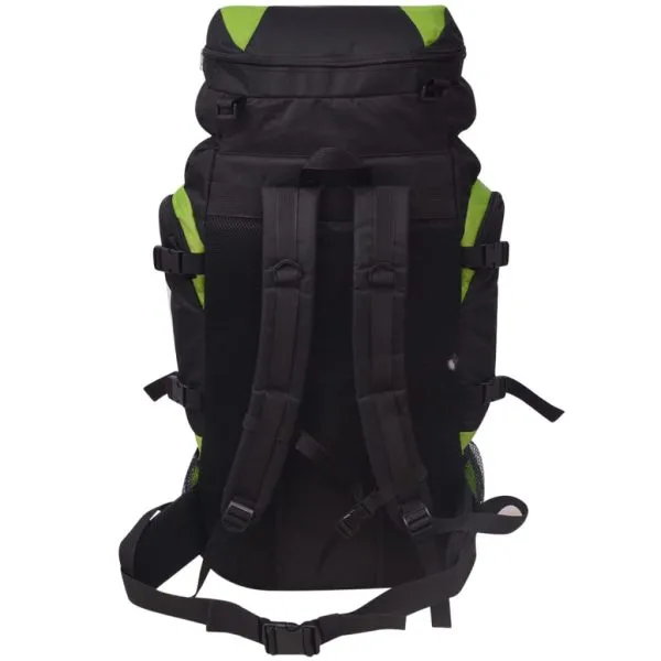 Rucsac pentru drumeții XXL, 75 L, negru și verde