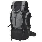 Rucsac pentru drumeții XXL, 75 L, negru și gri