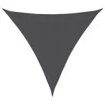 Parasolar țesătură oxford triunghiular, 3,6×3,6×3,6 m, antracit