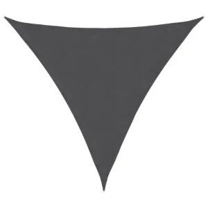 Parasolar țesătură oxford triunghiular, 3,6×3,6×3,6 m, antracit