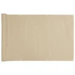 Prelată balcon, material textil oxford, 75 x 400 cm, bej