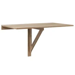 Masă de perete pliabilă, culoare stejar, 100 x 60 cm
