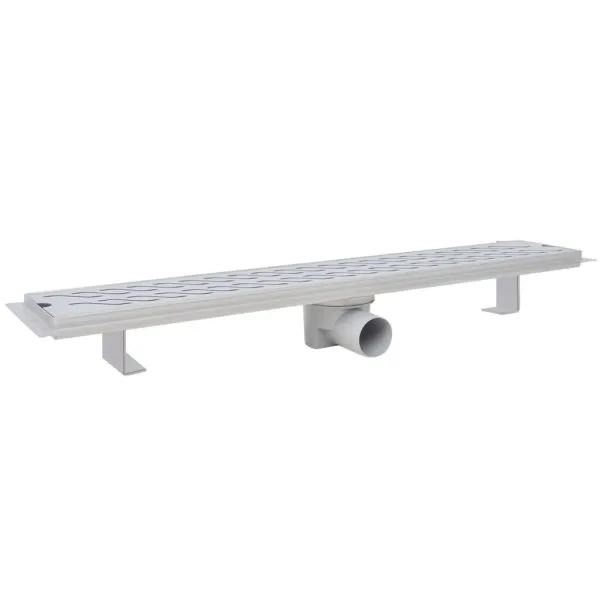 Scurgere duș liniară din oțel inoxidabil, model val, 730×140 mm