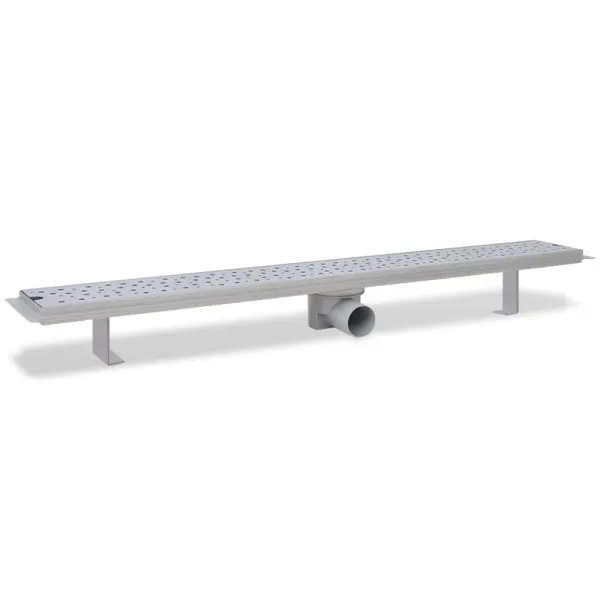 Rigolă duș liniară, model bule, oțel inoxidabil, 930 x 140 mm