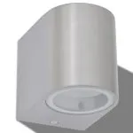 Corp iluminat LED, perete exterior, 2 buc, rotund, direcție jos