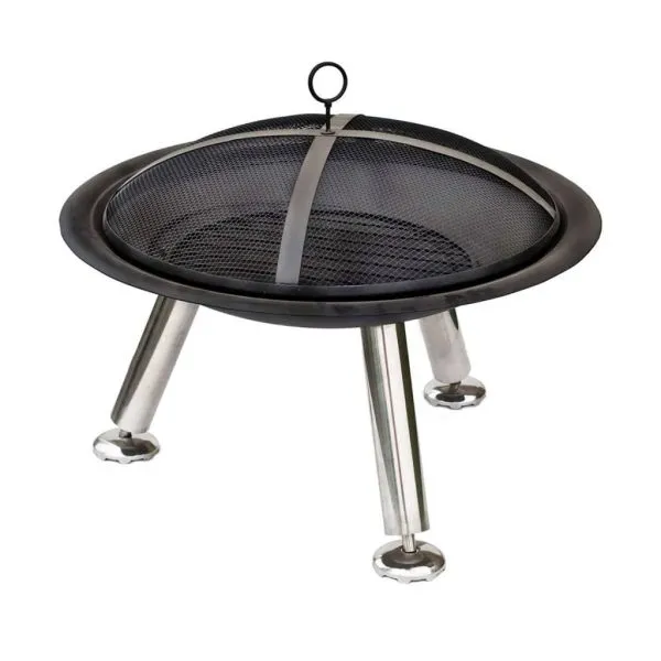 RedFire Vatră de foc Chicago, negru, 75 cm, oțel, 85013