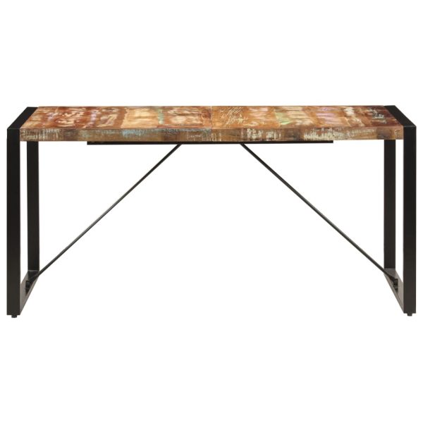 Masă de bucătărie, 160 x 80 x 75 cm, lemn masiv reciclat