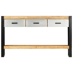 Masă consolă, 130 x 30 x 76 cm, lemn masiv de mango