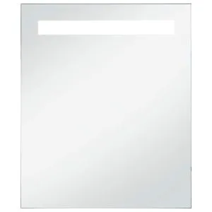 Oglindă cu LED de perete pentru baie, 50 x 60 cm