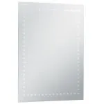 Oglindă cu LED de perete de baie, 60 x 80 cm