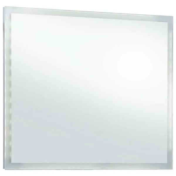 Oglindă cu LED de perete pentru baie, 80 x 60 cm