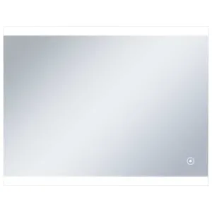Oglindă cu LED de perete de baie, cu senzor tactil, 80 x 60 cm
