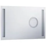 Oglindă cu LED de perete de baie, cu senzor tactil, 100×60 cm