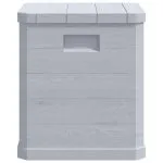 Ladă de depozitare pentru grădină, 90 L, gri deschis