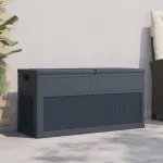 Ladă de depozitare de grădină, antracit, 320 L
